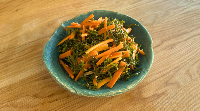 Carrot and Channelled Wrack Salad