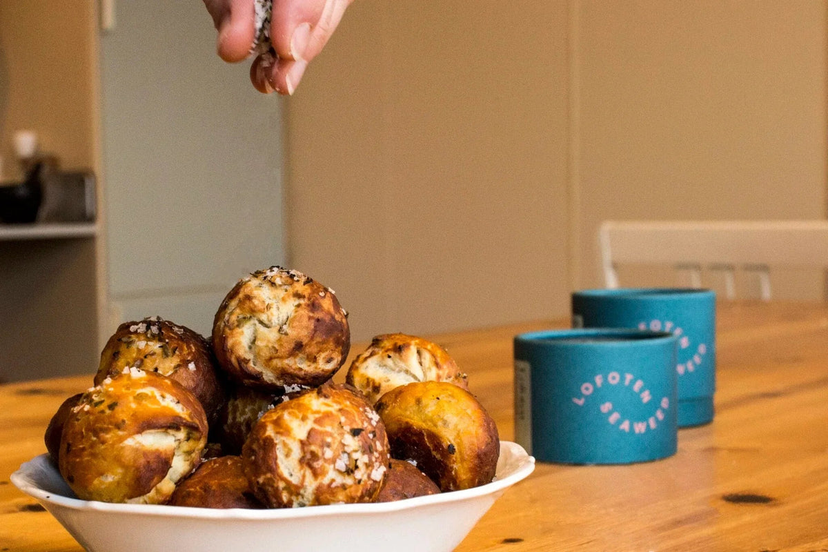 Pretzelbiter med Smoked Seaweed Salt