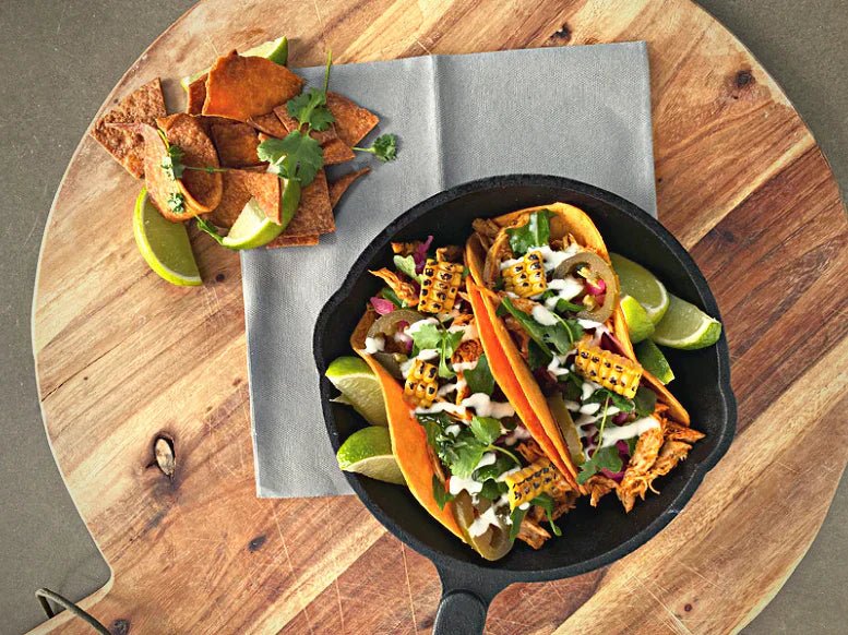 Pulled chicken tacos