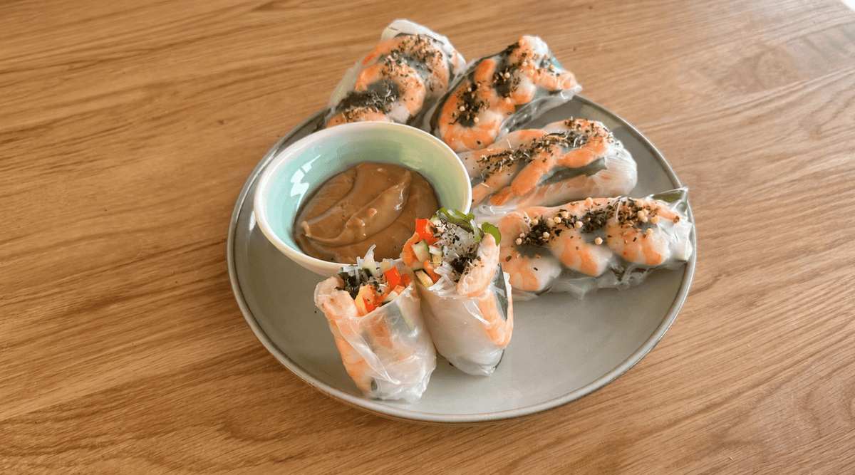 Summer Rolls with Wakame & Prawns - Lofoten Seaweed