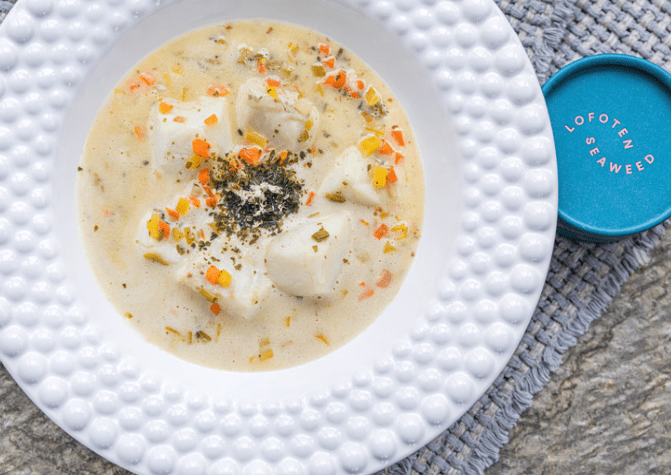 creamy fish soup