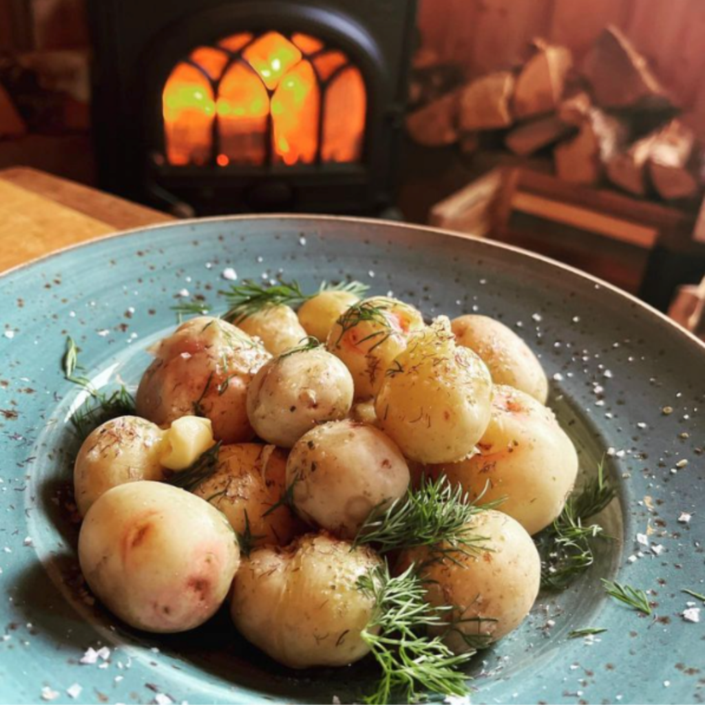 potatoes with seaweed salt