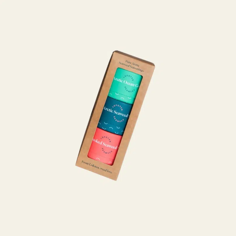 Three pack of seaweed salts