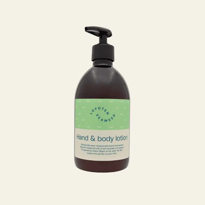 Bottle of hand lotion