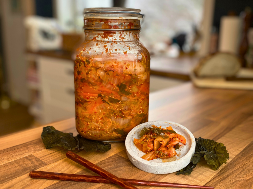 kimchi with sugar kelp