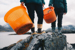 Xtratuf Boots on Angelita and Tamara of Lofoten Seaweed
